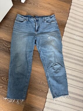 Kut from the Kloth 18W RACHEL Women’s Mid Wash Blue Jeans - Casual Straight Leg